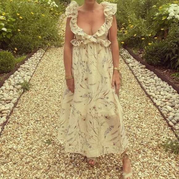 H&M Lyocell-blend flounced dress-worn once - Picture 12 of 13